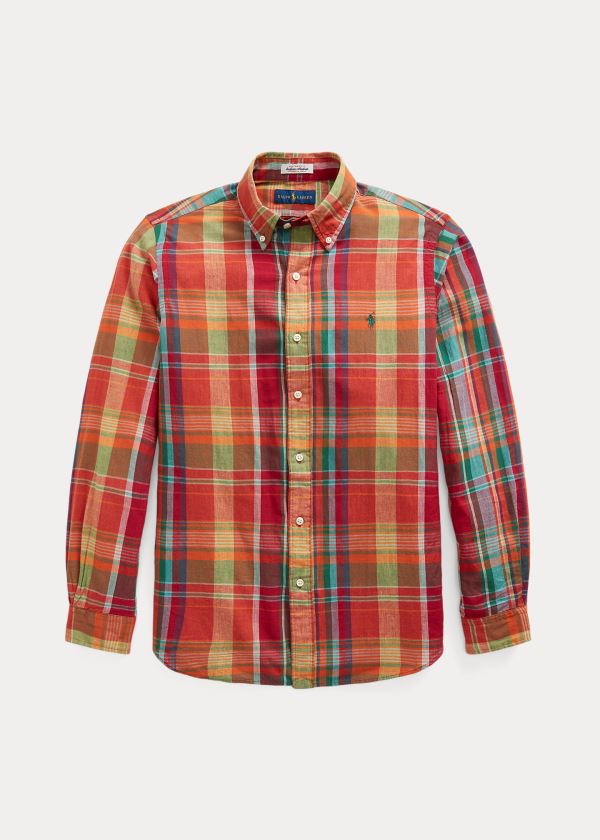 Men's Polo Ralph Lauren Classic Fit Madras Shirts | 037956RDC